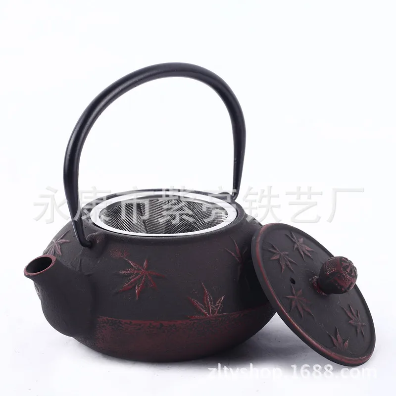 Health care cast pig iron teapot craft gift teapot pot health pot pot maple 600ML
Health care cast pig iron teapot craft gift teapot pot health pot pot maple 600ML