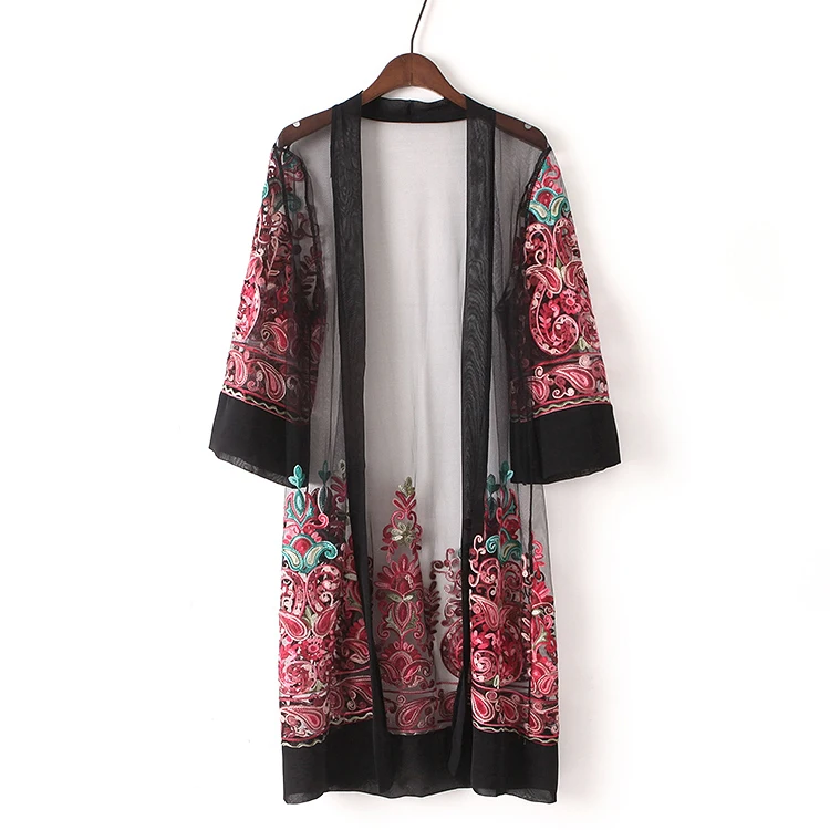 2017 Spring and Summer New Retro Folk Wind Chiffon Embroidery Cardigan Long Coat Sun Coat
2017 Spring and Summer New Retro Folk Wind Chiffon Embroidery Cardigan Long Coat Sun Coat