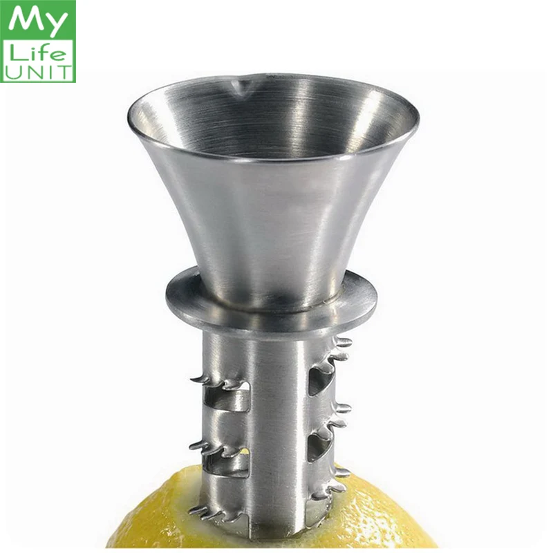 MYLIFEUNIT Manual Lime Lemon Juicer Squeezer Stainless Steel Hand Held Pourer Screw Fruit Tool Citrus and Lemon Pourer
MYLIFEUNIT Manual Lime Lemon Juicer Squeezer Stainless Steel Hand Held Pourer Screw Fruit Tool Citrus and Lemon Pourer