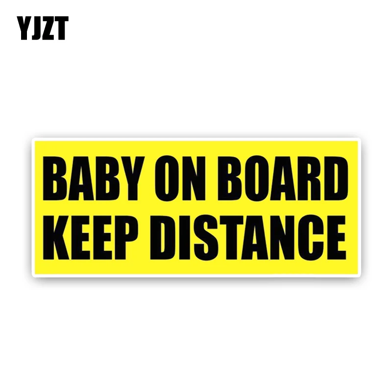 YJZT 17.6*7.3CM 2X Interesting KEEP DISTANCE Car Sticker BABY ON BOARD Decoration Motorcycle Decoration C1-5657
YJZT 17.6*7.3CM 2X Interesting KEEP DISTANCE Car Sticker BABY ON BOARD Decoration Motorcycle Decoration C1-5657