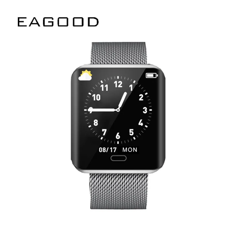 EAGOOD Smart Watch Men Women Blood Pressure Heart Rate Tracker Sports SmartWatch Fitness Digital Wristwatch Bluetooth Pedometer
EAGOOD Smart Watch Men Women Blood Pressure Heart Rate Tracker Sports SmartWatch Fitness Digital Wristwatch Bluetooth Pedometer