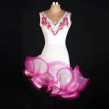 New style Latin dance costume sexy senior spandex embroidery sleeveless latin dance dress for women latin dance dresses S-4XL
New style Latin dance costume sexy senior spandex embroidery sleeveless latin dance dress for women latin dance dresses S-4XL