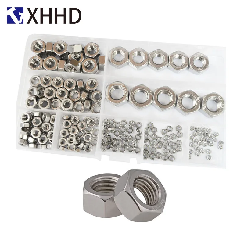 304 Stainless Steel DIN934 Hex Nut Metric Insert Threaded Hexagon Nuts Set Assortment Kit Box M2 M2.5 M3 M4 M6 M8 M10 M12
304 Stainless Steel DIN934 Hex Nut Metric Insert Threaded Hexagon Nuts Set Assortment Kit Box M2 M2.5 M3 M4 M6 M8 M10 M12