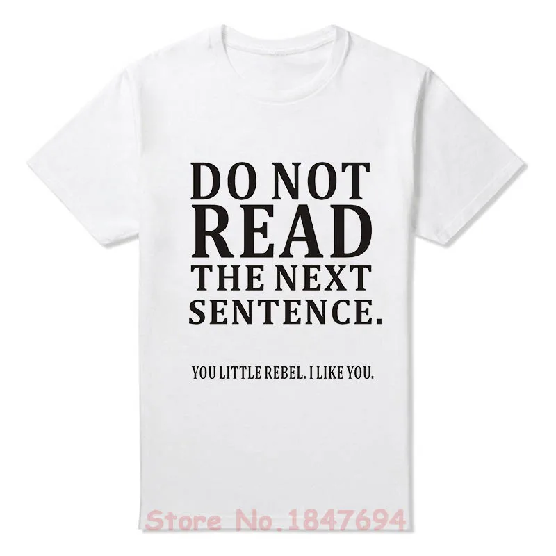You Little Rebel Ladies T Shirt Funny Joke Slogan Do Not Read The Next Sentence