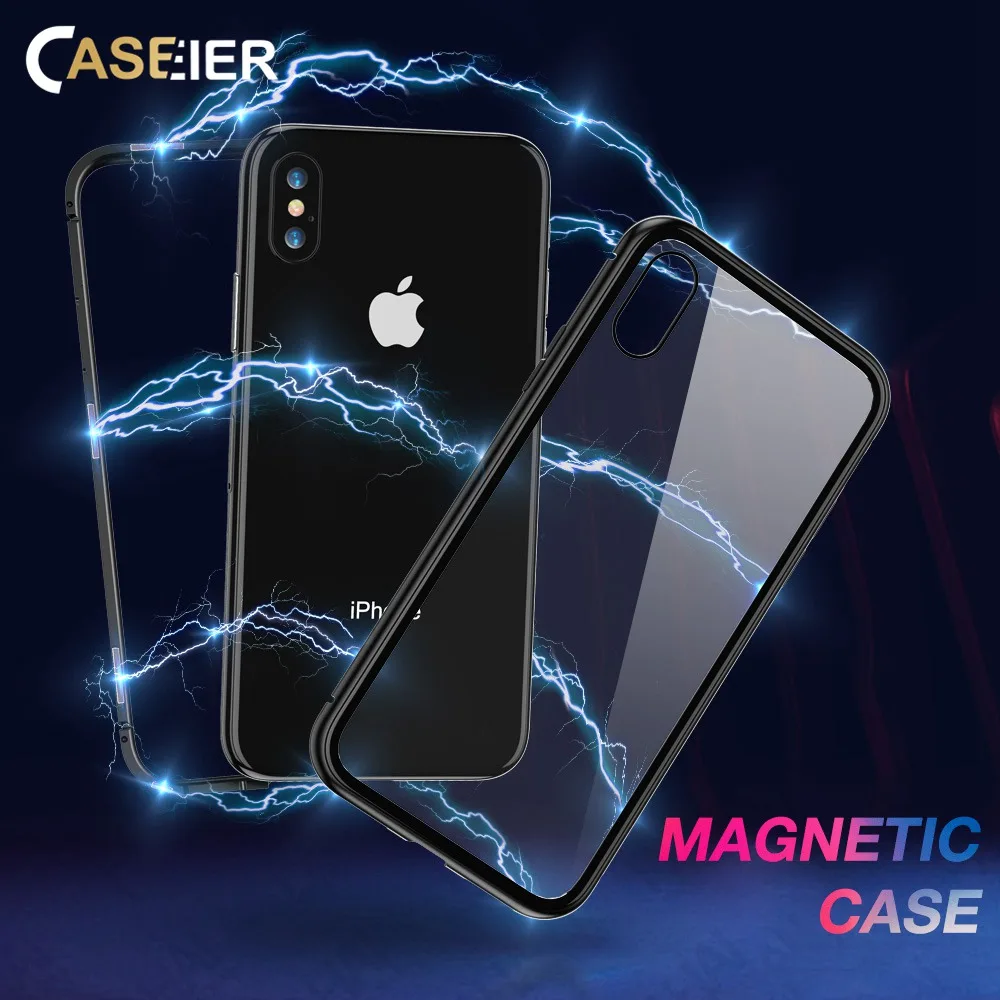 CASEIER Ultra Magnetic Phone Case For iPhone XS MAX X Luxury Glass Funda For iPhone XS MAX 8 7 6 6s Plus Case Accessories
CASEIER Ultra Magnetic Phone Case For iPhone XS MAX X Luxury Glass Funda For iPhone XS MAX 8 7 6 6s Plus Case Accessories