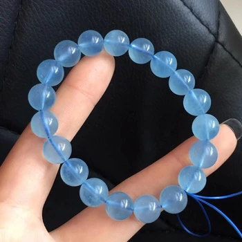 Natural Blue Ice Aquamarine Bracelet Women Men Clear Round Beads Aquamarine Stretch 7mm 8mm 9mm 10mm 11mm AAAAA
Natural Blue Ice Aquamarine Bracelet Women Men Clear Round Beads Aquamarine Stretch 7mm 8mm 9mm 10mm 11mm AAAAA