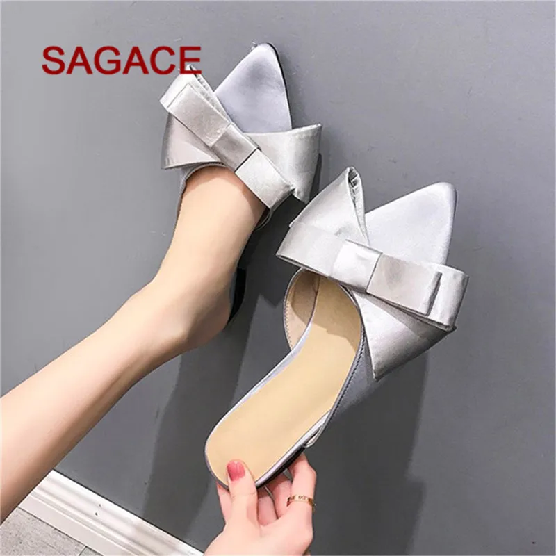 Ladies Shallow Butterfly-knot Flat Sandals Sexy Women Flat With Silk Slip-On Pointed Toe Sandals Shoes Summer Leisure Low Flat
Ladies Shallow Butterfly-knot Flat Sandals Sexy Women Flat With Silk Slip-On Pointed Toe Sandals Shoes Summer Leisure Low Flat