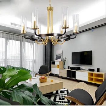 L Postmodern chandelier creative personality round ring copper chandelier designer living room lamp villa club art chandelier
L Postmodern chandelier creative personality round ring copper chandelier designer living room lamp villa club art chandelier
