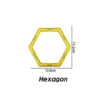 Magnetic Blocks Hexagon Graphics Children Toy Enlighten Bricks Magnetic Designer DIY Blocks Sheet for Kids
Magnetic Blocks Hexagon Graphics Children Toy Enlighten Bricks Magnetic Designer DIY Blocks Sheet for Kids
