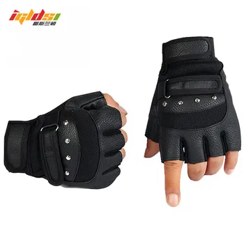 New 2018 Men Fingerless Gloves Wrist Women Half Finger Glove Unisex Adult Fingerless Mittens Real Genuine Leather Solid Gloves
New 2018 Men Fingerless Gloves Wrist Women Half Finger Glove Unisex Adult Fingerless Mittens Real Genuine Leather Solid Gloves