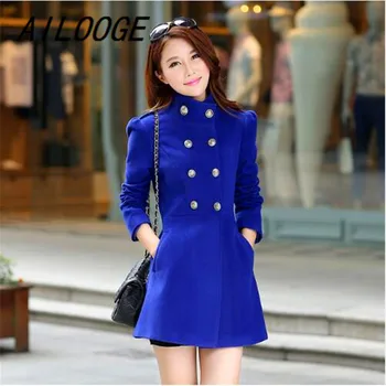 AILOOGE Free Shipping 2017 Women Wool blends Casacos Femininos Women Coat Full Sleeve Overcoat Slim Solid Long Women's Coats
AILOOGE Free Shipping 2017 Women Wool blends Casacos Femininos Women Coat Full Sleeve Overcoat Slim Solid Long Women's Coats
