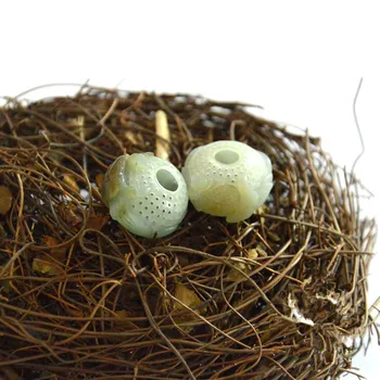 Natural hetian stone fish basket accessories Fine chase empty green stone pendant
Natural hetian stone fish basket accessories Fine chase empty green stone pendant