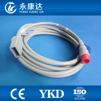 Utah IBP transducer adapter cable for Goldway/Biolight 4pin plug for patient monitor with medical TPU,CE&ISO13485,free shipping!
Utah IBP transducer adapter cable for Goldway/Biolight 4pin plug for patient monitor with medical TPU,CE&ISO13485,free shipping!