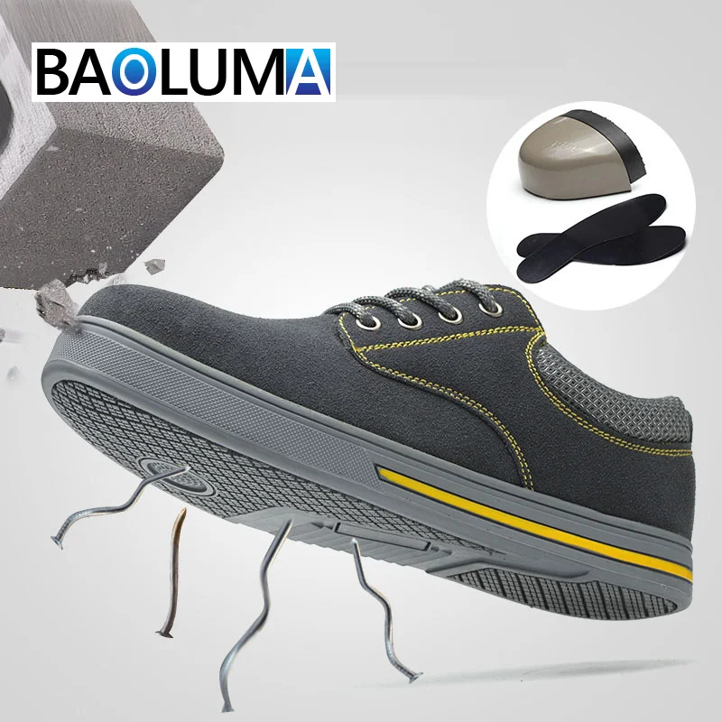Safety Shoes Men Boots Steel Toe Work Safety Boots Steel Mid Sole Impact Resistant Outdoor Anti-smashing Men Protective Shoes
Safety Shoes Men Boots Steel Toe Work Safety Boots Steel Mid Sole Impact Resistant Outdoor Anti-smashing Men Protective Shoes