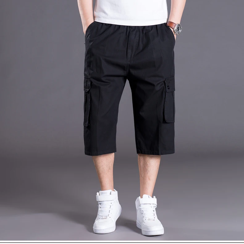 Men Summer Loose Shorts Elastic Waist Casual Short Pants High Quality Men Coton Large Size Tooling Shorts Knee Length Pants 6XL
Men Summer Loose Shorts Elastic Waist Casual Short Pants High Quality Men Coton Large Size Tooling Shorts Knee Length Pants 6XL