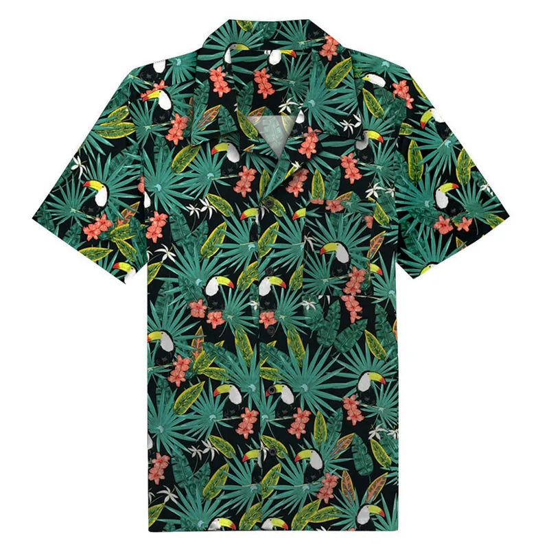 2019 Summer Men Shirts Casual Short Sleeve Hawaiian Shirt Men Cotton Big Size Toucan Floral Shirt Men camisa hawaiana hombre
2019 Summer Men Shirts Casual Short Sleeve Hawaiian Shirt Men Cotton Big Size Toucan Floral Shirt Men camisa hawaiana hombre