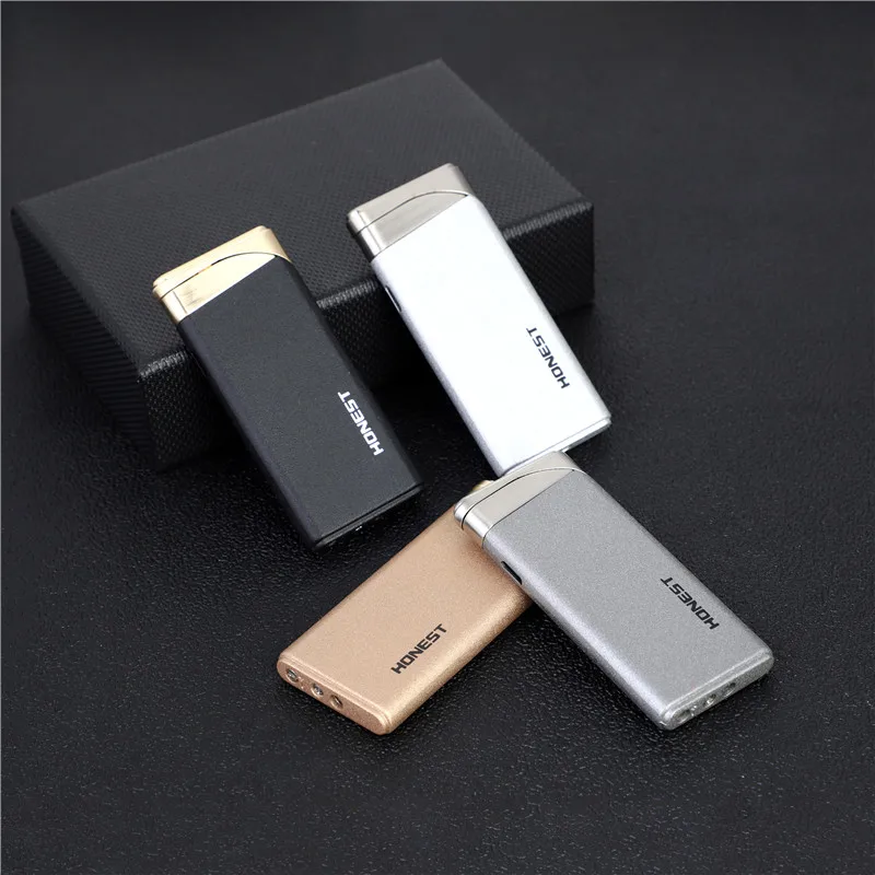 Ultra-thin Metal Electronic Lighter Turbo Lighter gas Lighter Matte Butane Cigar Cigarette Lighters smoking accessories
Ultra-thin Metal Electronic Lighter Turbo Lighter gas Lighter Matte Butane Cigar Cigarette Lighters smoking accessories
