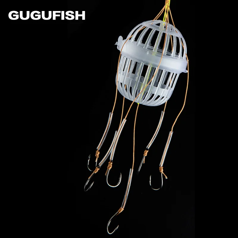 Spherical Feeder With Fishhooks Fishing Tackle Sea Box Explosion Hooks For Carp
