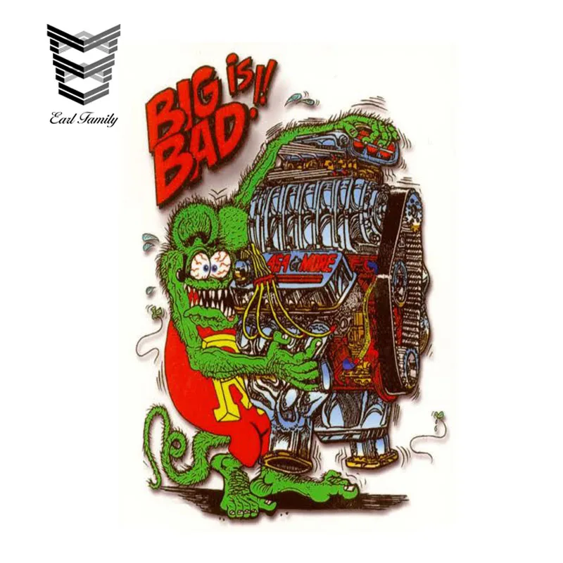 10pcs Rat Fink Vinyl Decal Graffiti Hot Rods Ed Roth Chopper Laptop Car Stickers