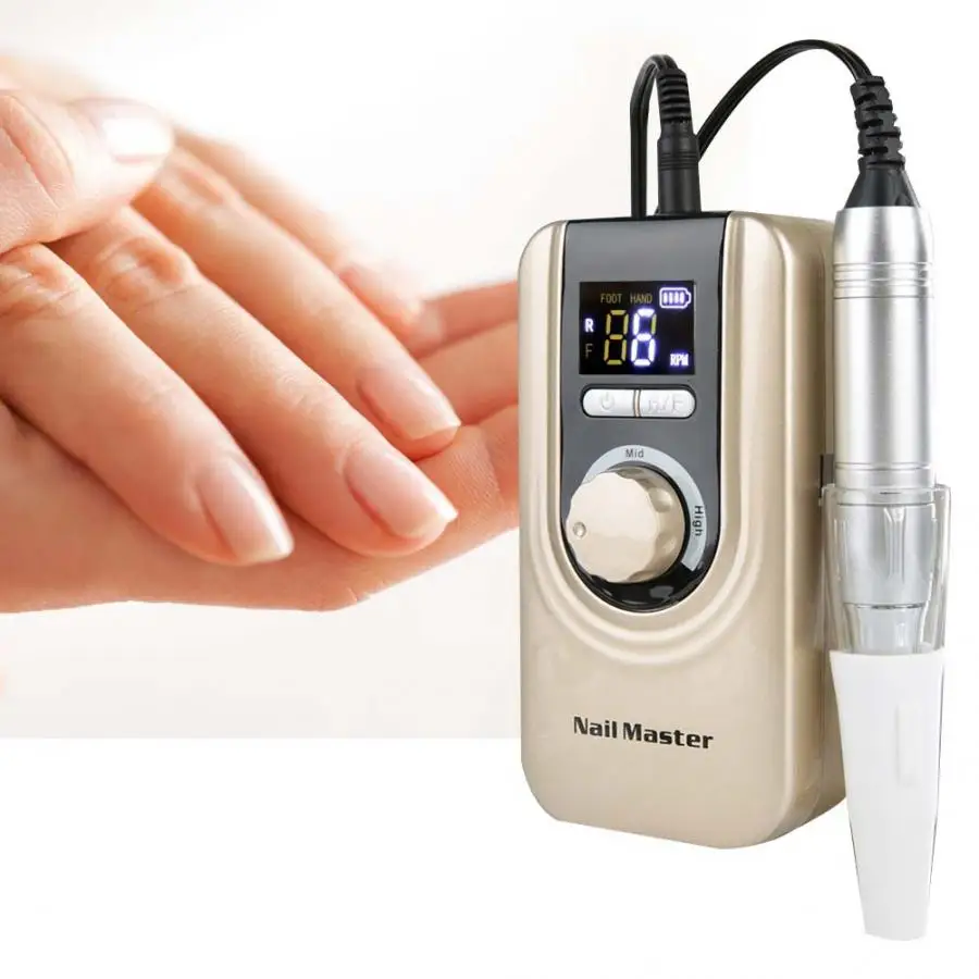 Portable Electric Nail Drill Machine 35000 RPM Rechargeable Manicure Pedicure Machine Tool
Portable Electric Nail Drill Machine 35000 RPM Rechargeable Manicure Pedicure Machine Tool
