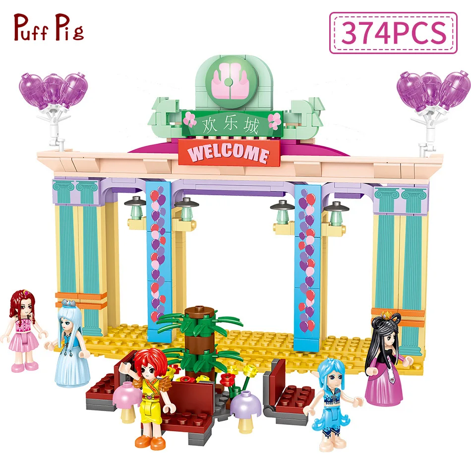 374pcs Friends Series Happy Castle Girl Figures Building Blocks Compatible Legoing City Bricks Toys For Children Girl Gifts 
374pcs Friends Series Happy Castle Girl Figures Building Blocks Compatible Legoing City Bricks Toys For Children Girl Gifts