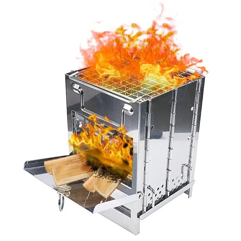 Outdoor Portable Grill Rack Stainless Steel Stove Pan Camping Roaster Charcoal Barbecue Home Oven Set Picnic Cookware Stoves
Outdoor Portable Grill Rack Stainless Steel Stove Pan Camping Roaster Charcoal Barbecue Home Oven Set Picnic Cookware Stoves
