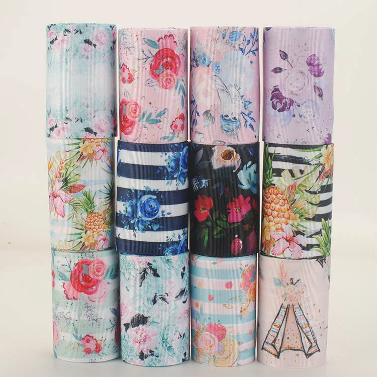 Design Random set 5/10yards 3'' 75mm flowers pattern printed grosgrain ribbon,each is 1/2y
Design Random set 5/10yards 3'' 75mm flowers pattern printed grosgrain ribbon,each is 1/2y