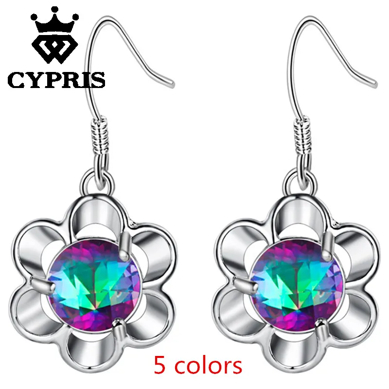 2017 Multicolor stone Fashion drop earrings silver plated stylish Flower Stone Earrings 5 colors hot Factory Price CYPRIS
2017 Multicolor stone Fashion drop earrings silver plated stylish Flower Stone Earrings 5 colors hot Factory Price CYPRIS
