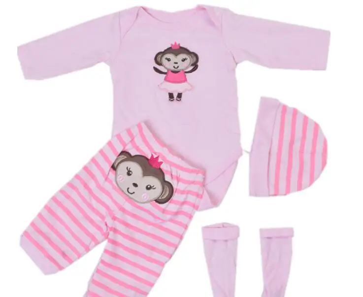 Cute cartoon monkey baby Clothing Sets 2019 Girls Newborn dolls Clothes long sleeve + hat infant Kids for bebe reborn doll toy
Cute cartoon monkey baby Clothing Sets 2019 Girls Newborn dolls Clothes long sleeve + hat infant Kids for bebe reborn doll toy