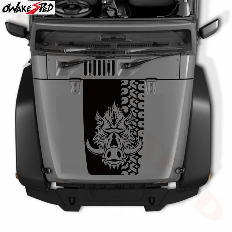 Wild Boar Tire Tread Decal Car Hood Sticker Automobile Body Engine Cover Decor Stickers For Jeep Wrangler Auto Accessories
Wild Boar Tire Tread Decal Car Hood Sticker Automobile Body Engine Cover Decor Stickers For Jeep Wrangler Auto Accessories