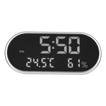 Digital Alarm Clock Portable Mirror HD LED Display with Time/Humidity/Temperature/Display 3 Brightness Adjustment USB Charging
Digital Alarm Clock Portable Mirror HD LED Display with Time/Humidity/Temperature/Display 3 Brightness Adjustment USB Charging