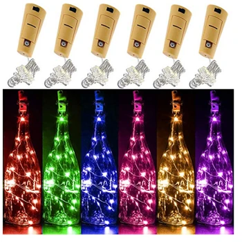 6.5ft 20 LED Wine Bottle Lights Cork Battery Powered Garland DIY Christmas String Lights For Party holiday Wedding Decoracion
6.5ft 20 LED Wine Bottle Lights Cork Battery Powered Garland DIY Christmas String Lights For Party holiday Wedding Decoracion