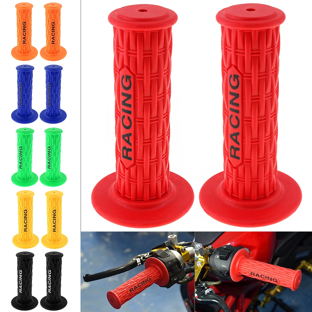 1 Pair Soft TRP Universal Motorcycle Handle Grips w/ Pattern and Antiskid Function for Motorcycle Motorbike Green Yellow Orange
1 Pair Soft TRP Universal Motorcycle Handle Grips w/ Pattern and Antiskid Function for Motorcycle Motorbike Green Yellow Orange
