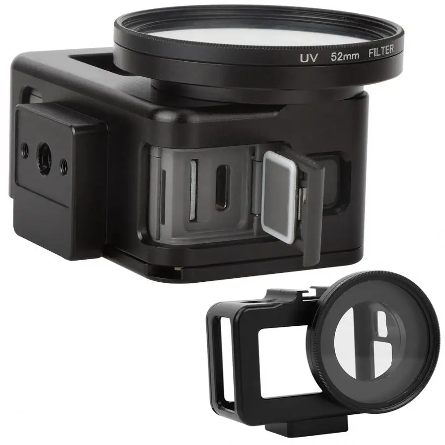 Black Metal Camera Protective Housing Cage Case With 52mm UV Filter For DJI Osmo Action Camera Accessories
Black Metal Camera Protective Housing Cage Case With 52mm UV Filter For DJI Osmo Action Camera Accessories
