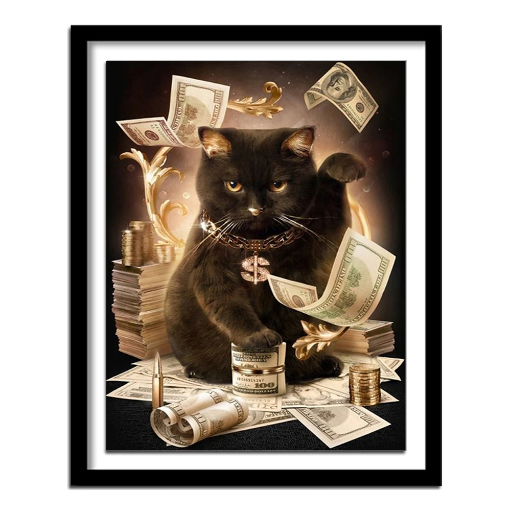 diamant painting Diamond Embroidery Cat With Cash Pattern DIY 5D Diamond Painting Needlework Cross Stitch Full Drill
diamant painting Diamond Embroidery Cat With Cash Pattern DIY 5D Diamond Painting Needlework Cross Stitch Full Drill
