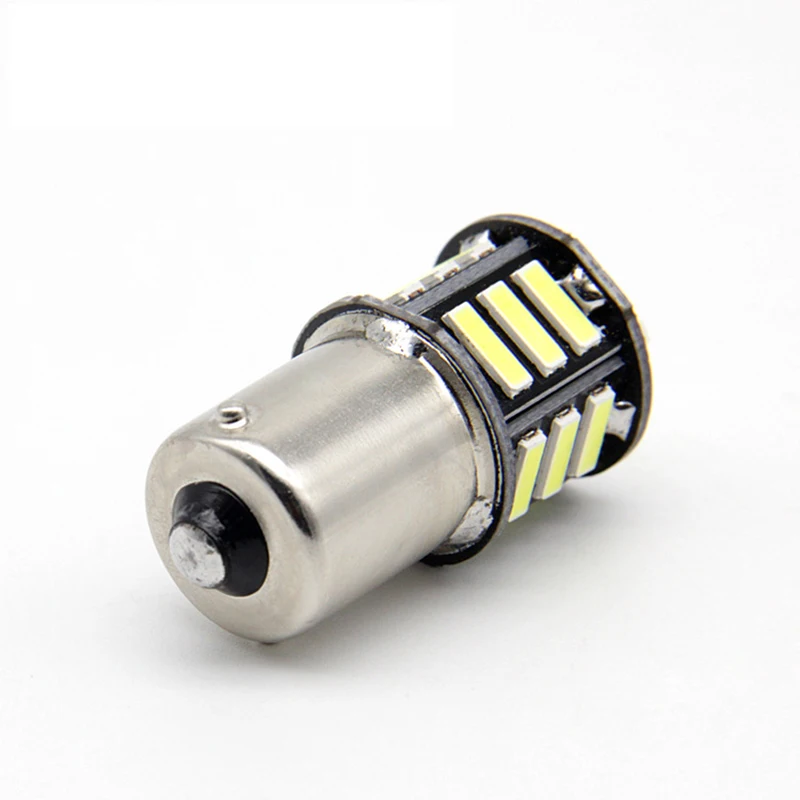 1156 BA15S P21W S25 1459 21 LED 7020 SMD Canbus Car Styling Front Turn Signal Lamp Backup Lights White Amber (3)