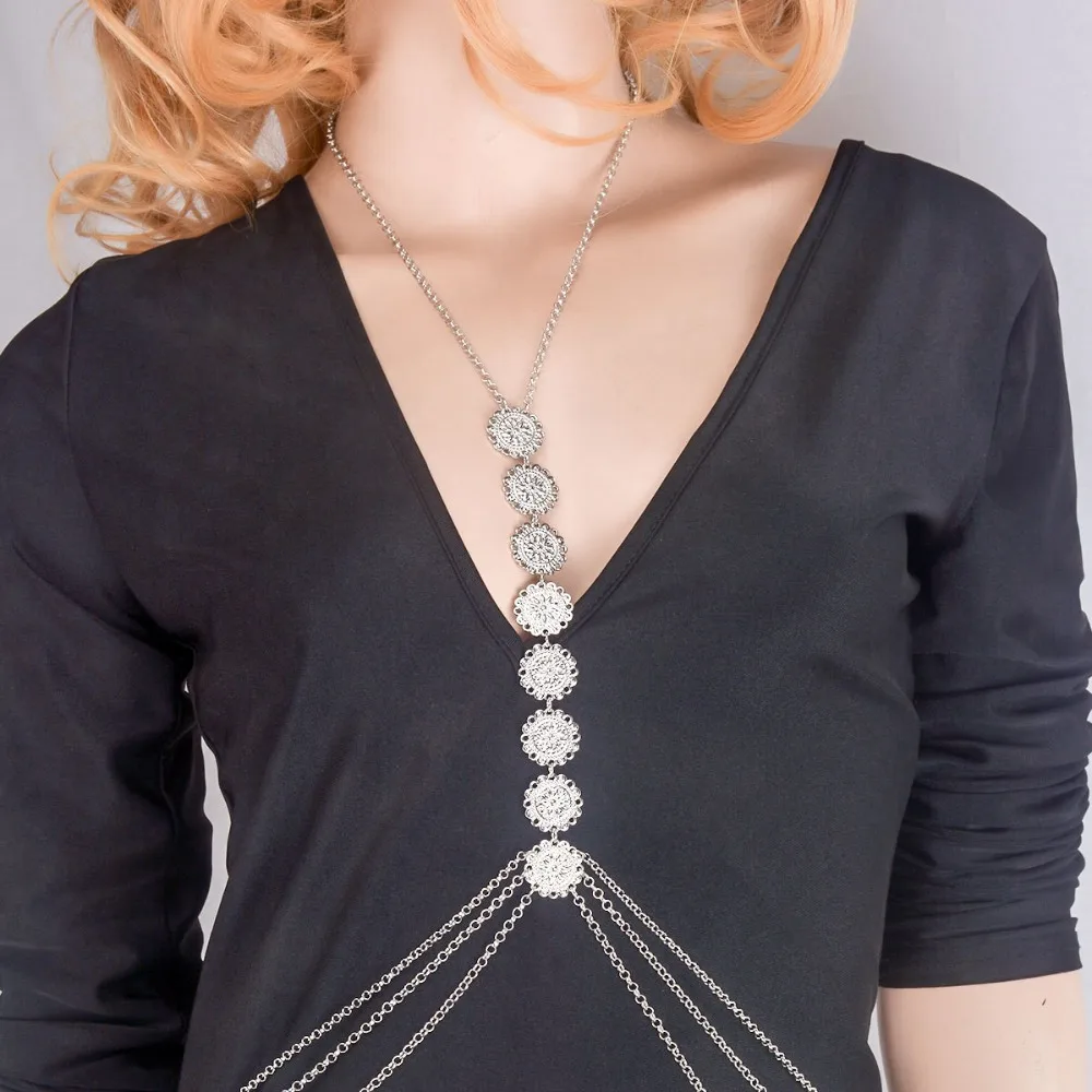 Gold Silver Body Chain Women Gypsy Body Chain Jewelry Beach Harness Necklace Ethnic Belt Boho Turkish Belly Dance Jewelry
Gold Silver Body Chain Women Gypsy Body Chain Jewelry Beach Harness Necklace Ethnic Belt Boho Turkish Belly Dance Jewelry