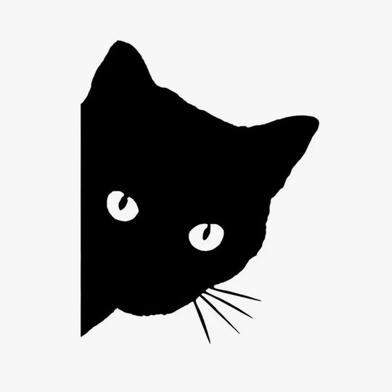 12*15CM CAT FACE PEERING Car Sticker Decals Pet Cat Motorcycle Decorative Stickers Window GS3157 | Автомобили и мотоциклы