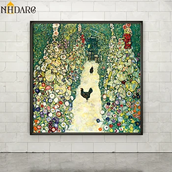 Artist Gustav Klimt Art The Courtyard Landscape Classic Oil Painting Canvas Print Art, Wall Pictures For Living Room, Home Decor
Artist Gustav Klimt Art The Courtyard Landscape Classic Oil Painting Canvas Print Art, Wall Pictures For Living Room, Home Decor