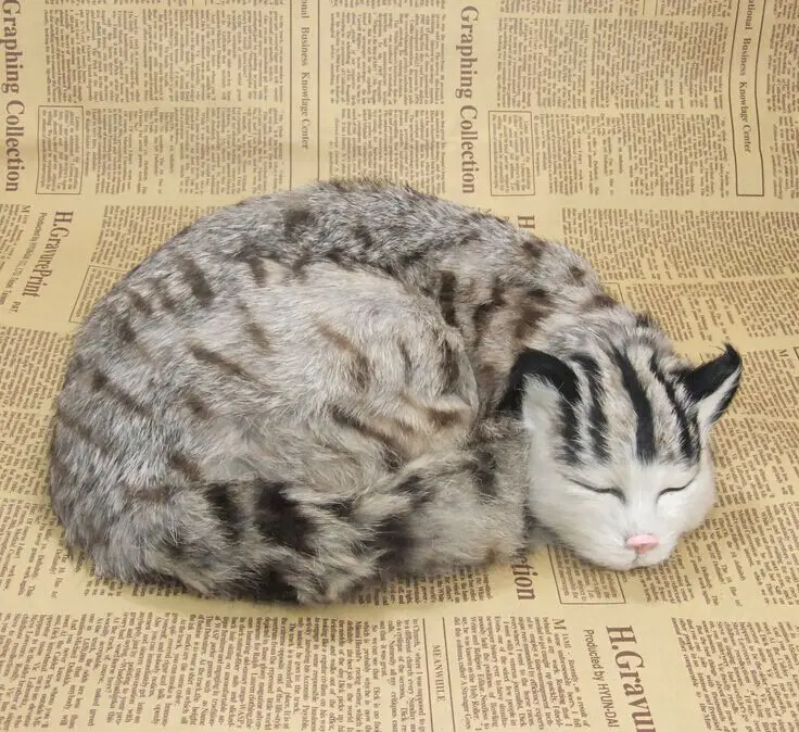 Simulation sleeping cat polyethylene&furs natural colour cat model gift about 28x22x8cm y0186
Simulation sleeping cat polyethylene&furs natural colour cat model gift about 28x22x8cm y0186