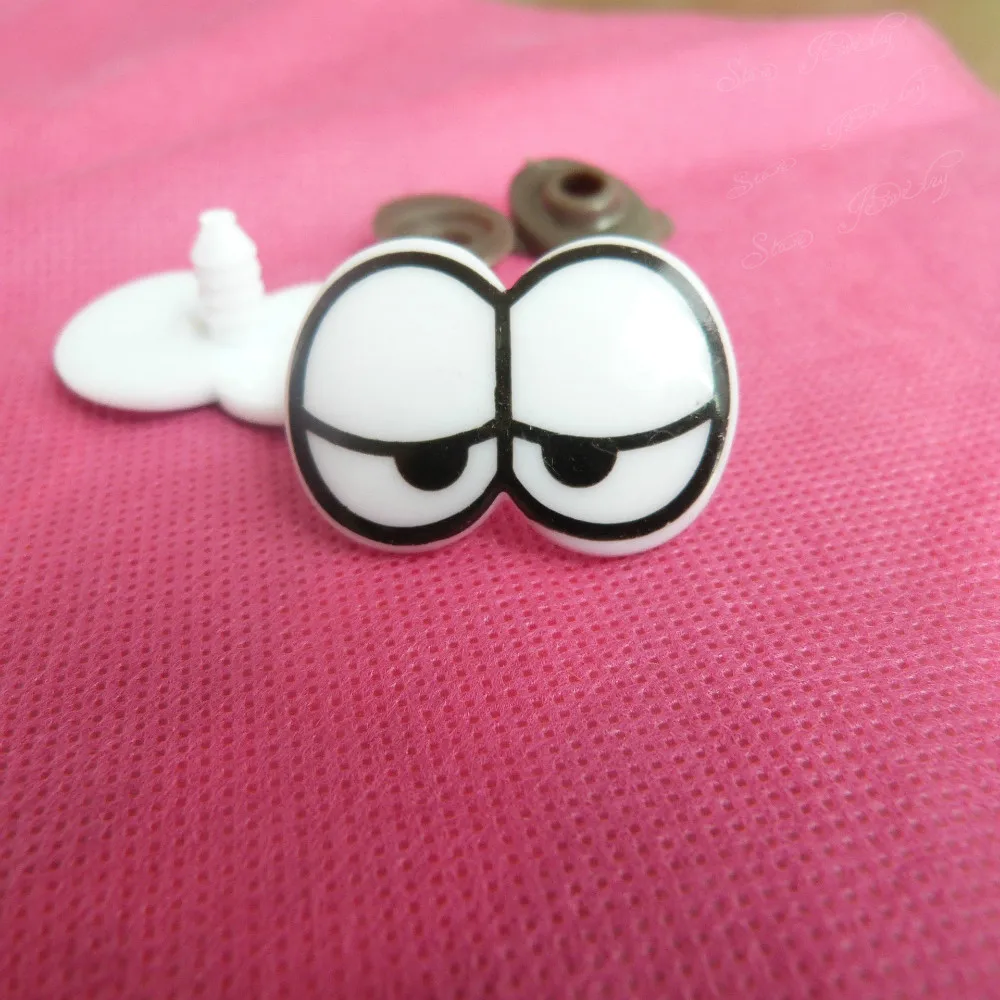 25x35mm comical plastic toy eyes with washer for plush bear animal doll accessories--60pcs/lot
25x35mm comical plastic toy eyes with washer for plush bear animal doll accessories--60pcs/lot