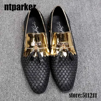 ntparker Golden Tassel Dress Shoes Men Black Flats Loafers Luxury Party Wedding Prom Shoes Men Handmade Italian Style, Plus size
ntparker Golden Tassel Dress Shoes Men Black Flats Loafers Luxury Party Wedding Prom Shoes Men Handmade Italian Style, Plus size