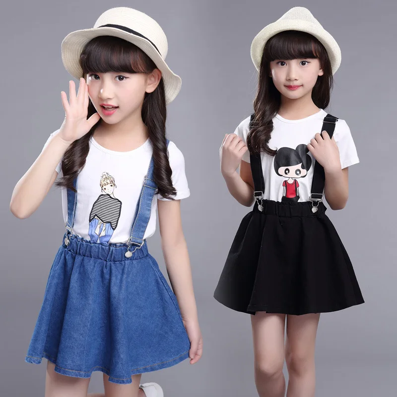 2018 Summer Girls Fashion 3D Cartoon Printing Denim Romper Skirt 2 Piece Set Kids Baby Casual Cotton Set For Children Bobozone
2018 Summer Girls Fashion 3D Cartoon Printing Denim Romper Skirt 2 Piece Set Kids Baby Casual Cotton Set For Children Bobozone