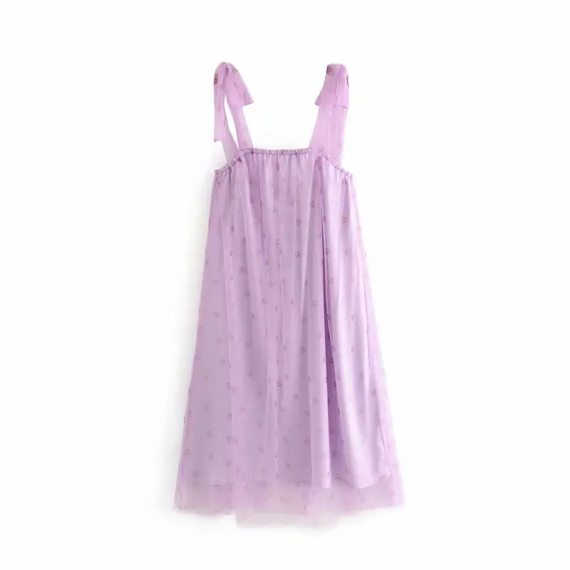 Sweet Chic Girls Purple Polka Dot Print Strap Mesh Dress Za 2019 Fashion Cute Women Sling Long Dresses Casual Vestidos
Sweet Chic Girls Purple Polka Dot Print Strap Mesh Dress Za 2019 Fashion Cute Women Sling Long Dresses Casual Vestidos