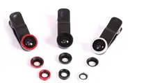 Fisheye Lens 3 in 1 mobile phone clip lenses fish eye wide angle macro camera lens for iphone 6s plus 5s/5 xiaomi huawei lenovo