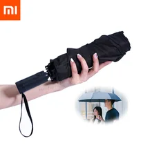 Xiaomi mijia kg automático chuva guarda-chuva wd1 ensolarado chuvoso verão alumínio à prova de vento à prova dwindproof água uv sol guarda-chuva para homem e mulher(China)