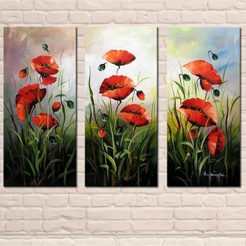 Abstract Red Flower Oil Painting 3 Panel Combination Wall Art Artwork for Home Hotel Decor Hand Painted Canvas Picture Artware
Abstract Red Flower Oil Painting 3 Panel Combination Wall Art Artwork for Home Hotel Decor Hand Painted Canvas Picture Artware