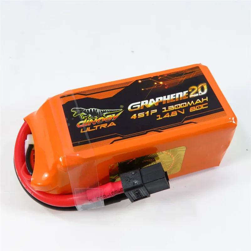 Giant Power DINOGY ULTRA GRAPHENE 2.0 14.8V 1300mAh 80C 4S Rechargeable Lipo Battery XT60 Plug For RC FPV Racing
Giant Power DINOGY ULTRA GRAPHENE 2.0 14.8V 1300mAh 80C 4S Rechargeable Lipo Battery XT60 Plug For RC FPV Racing