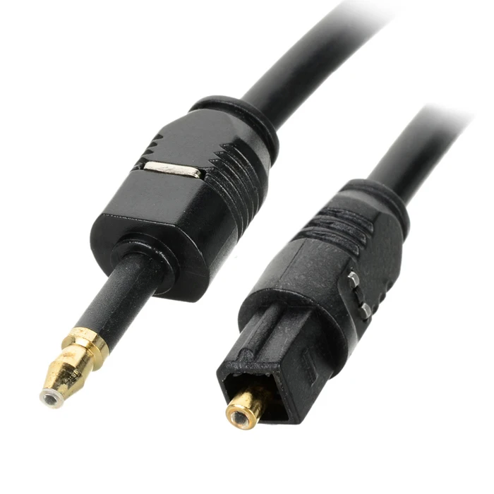 

OD4.0 Toshiba Digital Optical Audio Toslink to 3.5mm Mini Toslink Cable Gold connector adapter 1m 1.5m 2m 3m 3ft 5ft 6ft 10ft