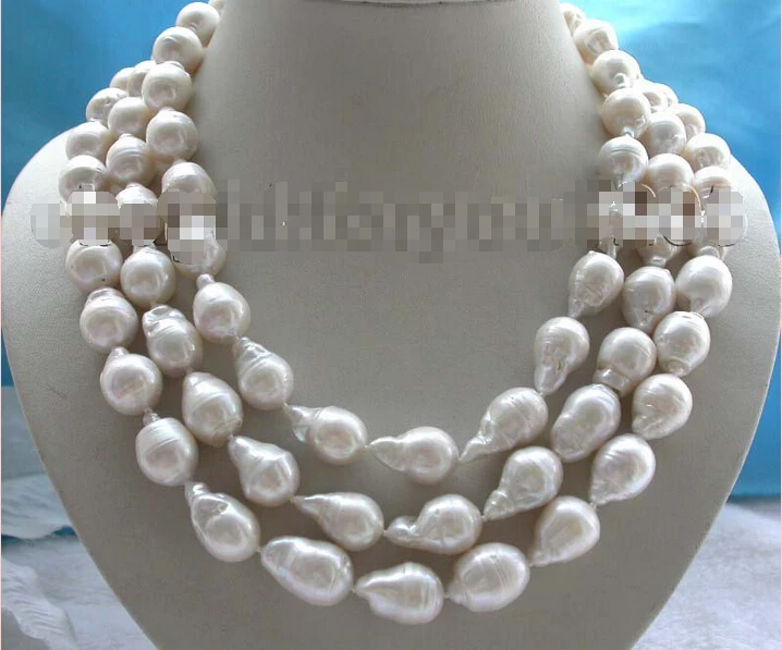 shipping 3rows Natural 20mm White Reborn keshi Pearl Necklace lapis clasp #f1373
shipping 3rows Natural 20mm White Reborn keshi Pearl Necklace lapis clasp #f1373